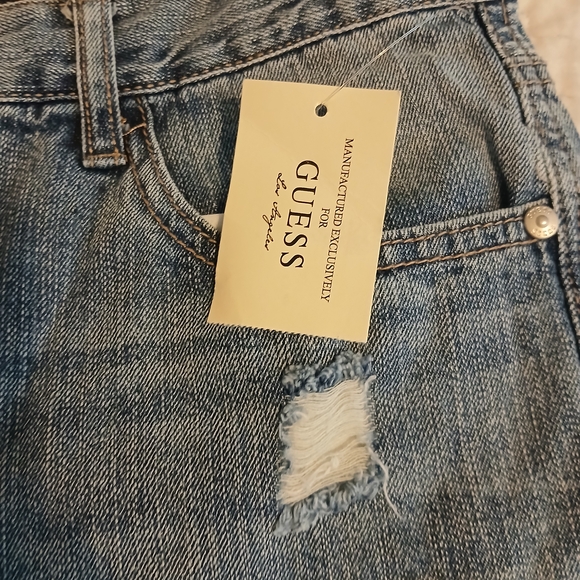 Guess Boys Distressed Blue Jeans - Picture 5 of 8